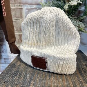 Love your melon  Cream Knit Beanie without pompom